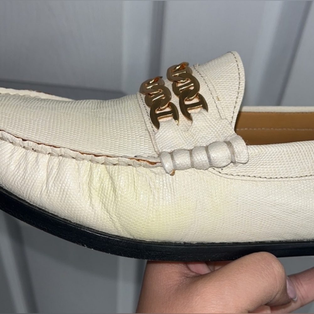 Sandro chain loafers with discoloration and yellowing - Picture 2 of 6